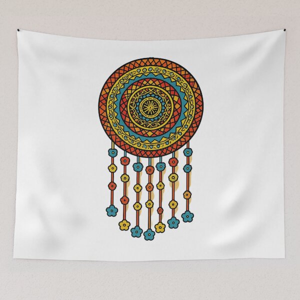 Item preview, Dream Catcher With Flowers On Hanging Elements. designed and sold by Dinasshop.