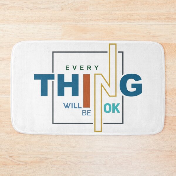 Item preview, Every Thing Will Be OK – Neon Typography Design designed and sold by CreatifyTee.