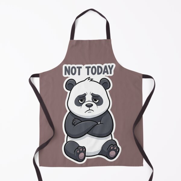 Item preview, Not Today Panda – Tired Mood Funny Meme Sticker designed and sold by Mojbin.