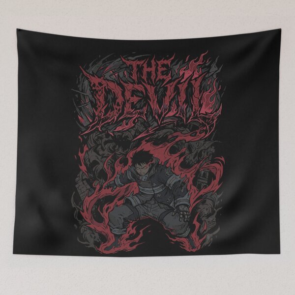 Item preview, The Devil King Flame Dark Art designed and sold by Tokyo Retro.