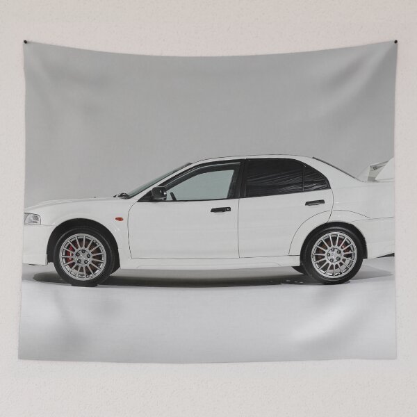 Item preview, Mitsubishi Lancer Evolution VI RS – JDM Rally Legend Poster designed and sold by Road To Track.