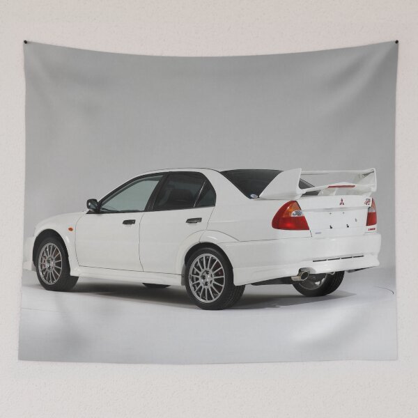 Item preview, Mitsubishi Lancer Evolution VI RS – JDM Rally Legend Poster designed and sold by Road To Track.