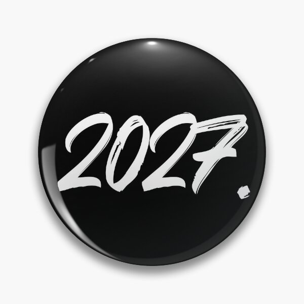 Item preview, Year Of 2027 White Paint Ink Brush Typography designed and sold by CDPrintsDesigns.