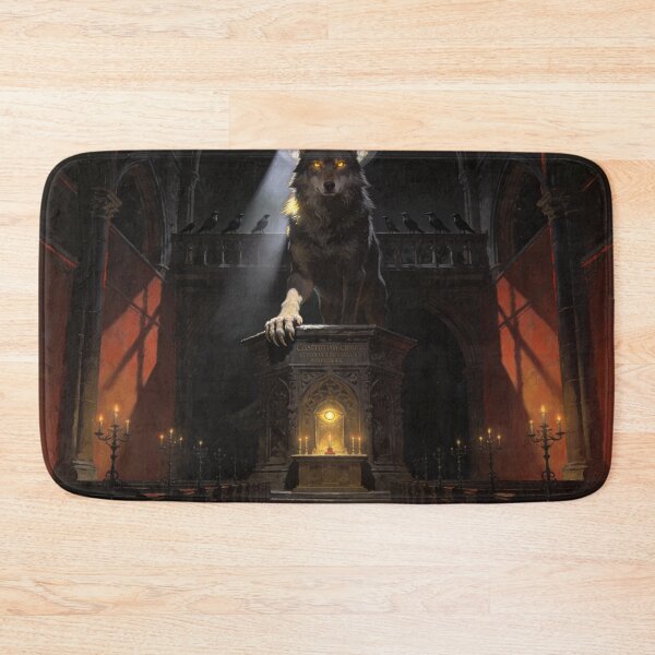 Item preview, Wolf Preaches From Dark Sacred Cathedral Pulpit designed and sold by GeoWhimsy Studio.