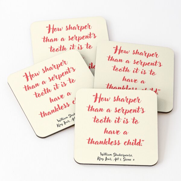 Item preview, Cool Shakespeare Quote from King Lear designed and sold by CharlottePlaceArt.