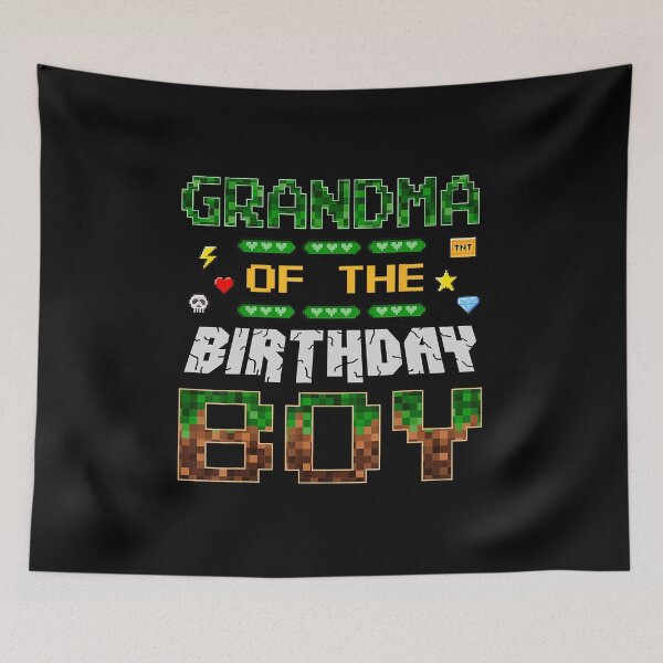 Item preview, Grandma Of The Birthday Boy Gamer Pixel Party Cute designed and sold by FGTV2021.