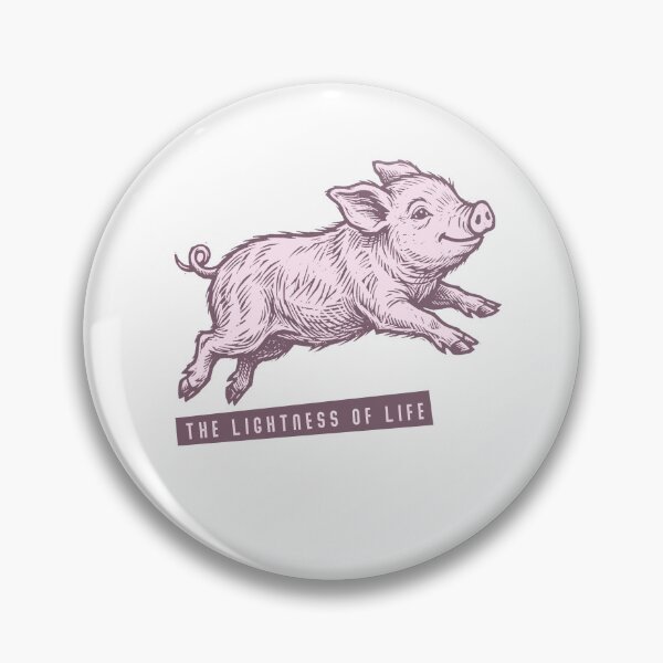 Item preview, Mini Pig Graphic – The Lightness of Life | Cozy Cute Animal Tee designed and sold by PhokaPhokich.