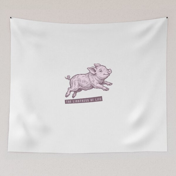 Item preview, Mini Pig Graphic – The Lightness of Life | Cozy Cute Animal Tee designed and sold by PhokaPhokich.