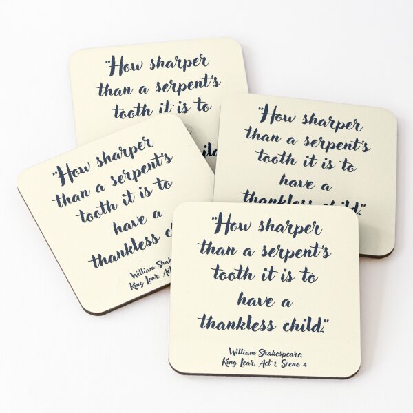 Item preview, Cool Shakespeare Quote from King Lear designed and sold by CharlottePlaceArt.