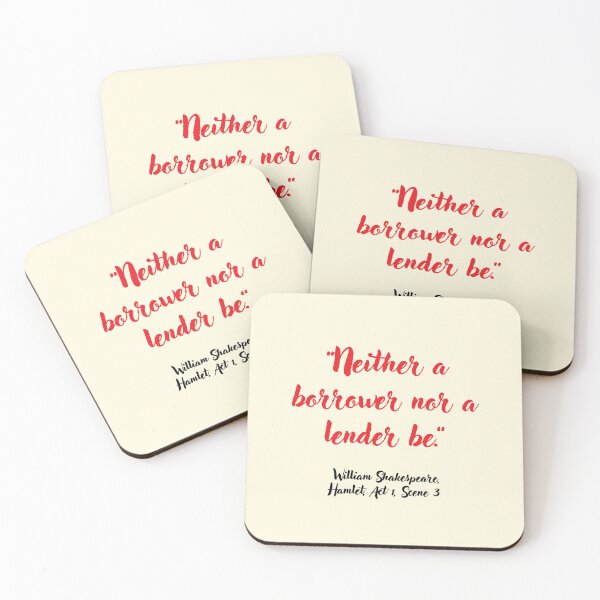 Item preview, Wicked Shakespeare Quote from Hamlet designed and sold by CharlottePlaceArt.