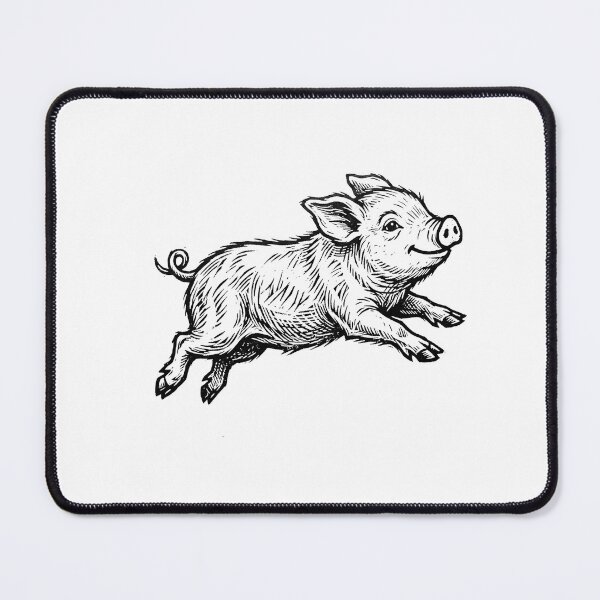 Item preview, Mini Pig – Cute Aesthetic Pig Illustration designed and sold by PhokaPhokich.