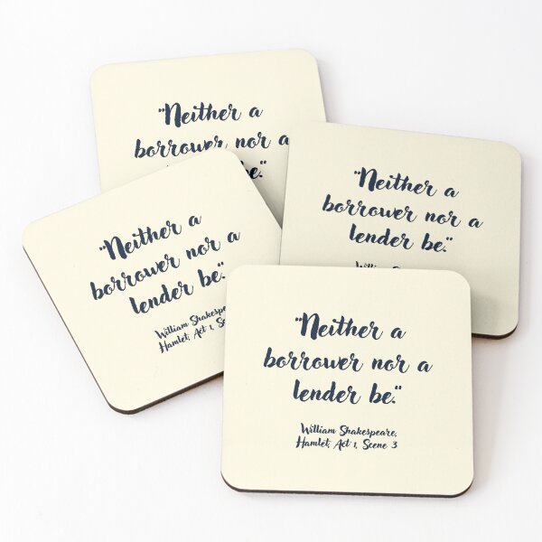 Item preview, Wicked Shakespeare Quote from Hamlet designed and sold by CharlottePlaceArt.