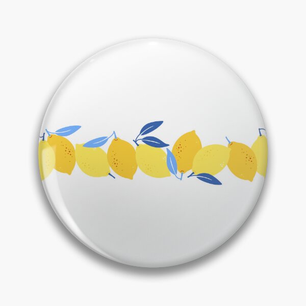 Aperçu de l'œuvre Citrons jaunes et feuilles bleues créée et vendue par CHERRY--SHOP.