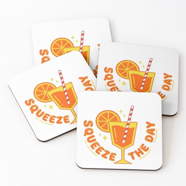 Item preview, Squeeze The Day, Retro Orange Juice Cocktail Badge designed and sold by Fertous.