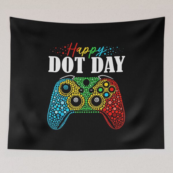 Item preview, Happy Dot Day Gamer Controller Colorful Polka Dot  designed and sold by FGTV2021.