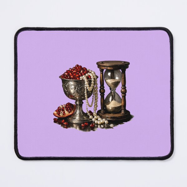 Item preview, Vanitas Still Life: Pomegranate, Pearls, and Hourglass Memento Mori designed and sold by Studio77-Gothic.