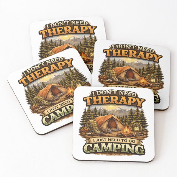 Item preview, I Don’t Need Therapy I Just Need Camping Funny Camping Quote Outdoor Adventure Design designed and sold by Nixora.