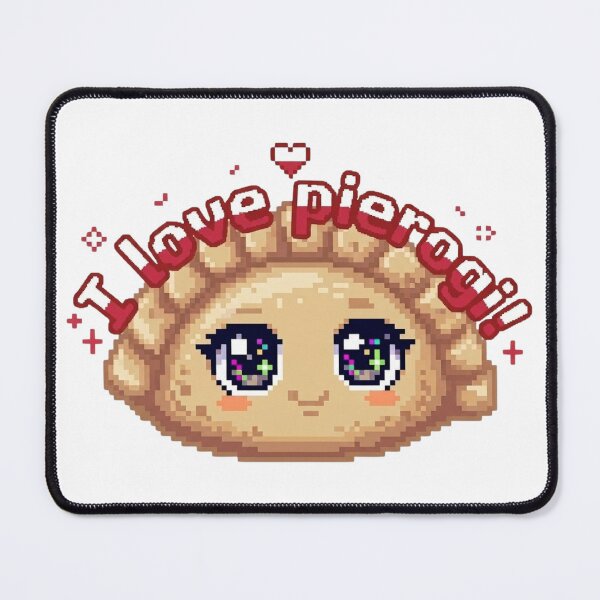 Item preview, I Love Pierogi ! - Cute Kawaii Pixel Polish dumplings designed and sold by RDproject.