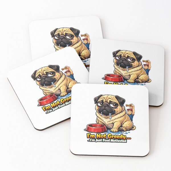 Item preview, Funny Pug Food Motivated Dog Lover Gift designed and sold by Gentlestate.