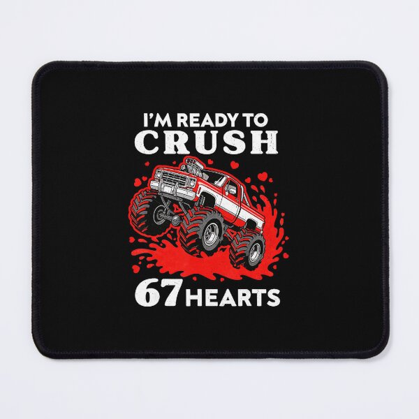 Item preview, I’m Ready To Crush 67 Hearts Funny Truck Valentine designed and sold by gladysenglish.