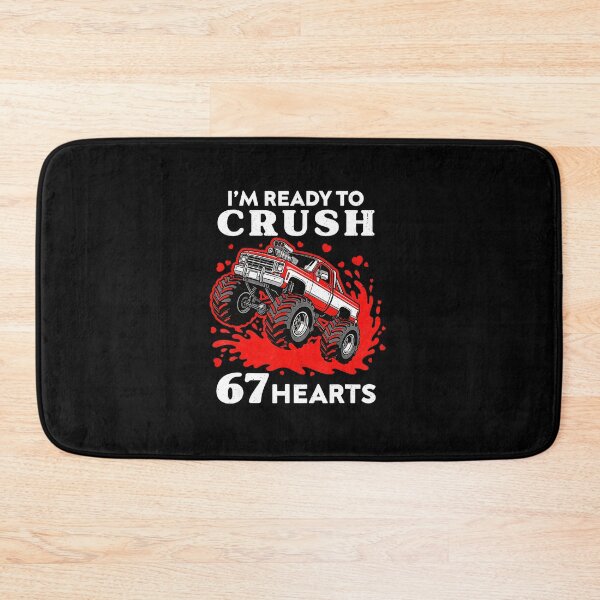 Item preview, I’m Ready To Crush 67 Hearts Funny Truck Valentine  designed and sold by gladysenglish.