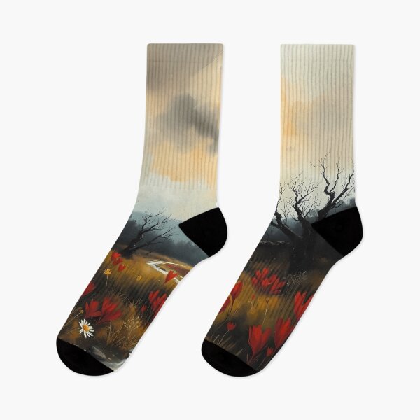 Item preview, Serene Sunset Over Wildflower Valley designed and sold by cuprum.