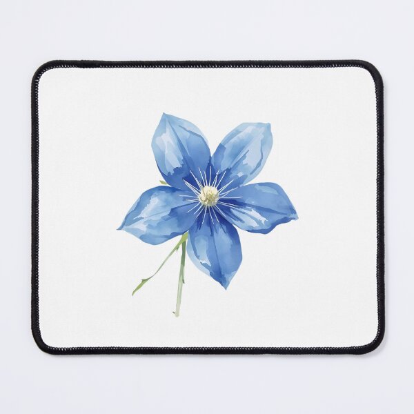 Item preview, Blue Clematis Watercolors designed and sold by uunaa.