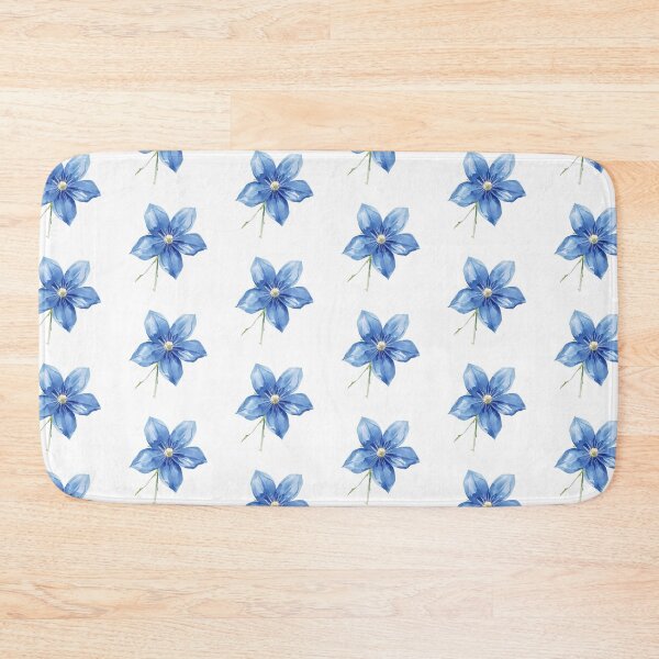 Item preview, Blue Clematis Watercolors designed and sold by uunaa.