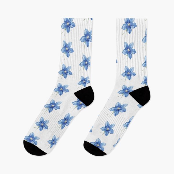 Item preview, Blue Clematis Watercolors designed and sold by uunaa.