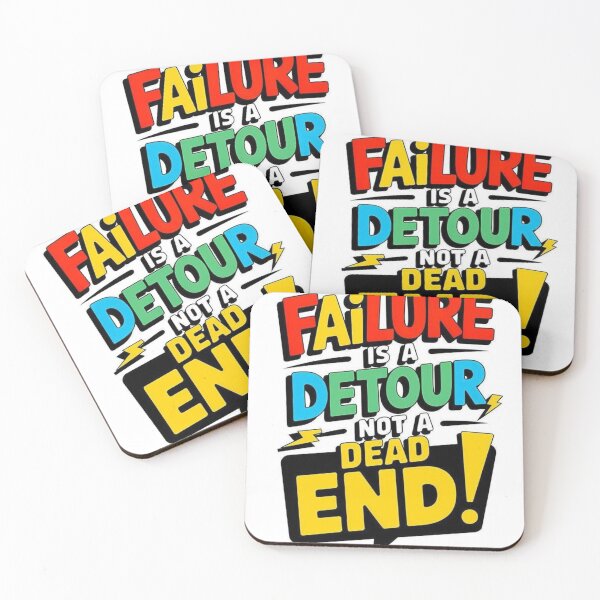 Item preview, Failure is a Detour, Not a Dead End – Motivational Graphic Tee designed and sold by Ulikedigital14.