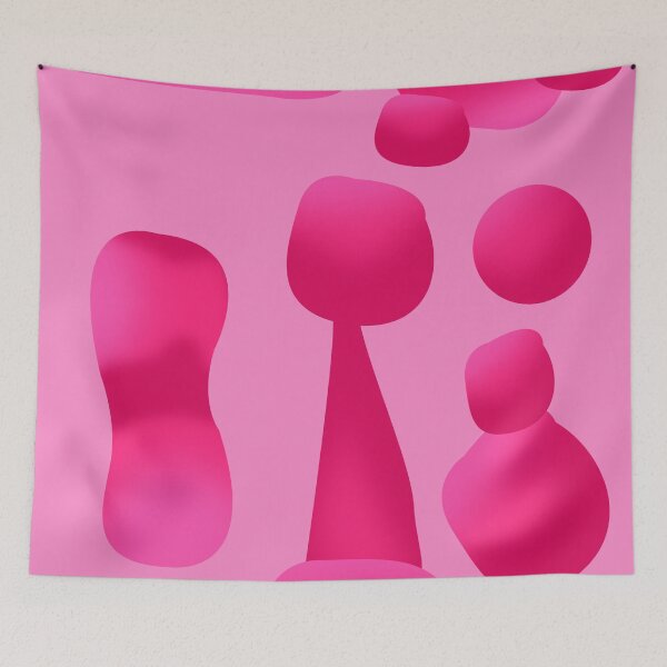 Item preview, Pink Lava Lamp Pattern – Retro Mod Abstract Blob Aesthetic Design designed and sold by Fun Funky Designs.