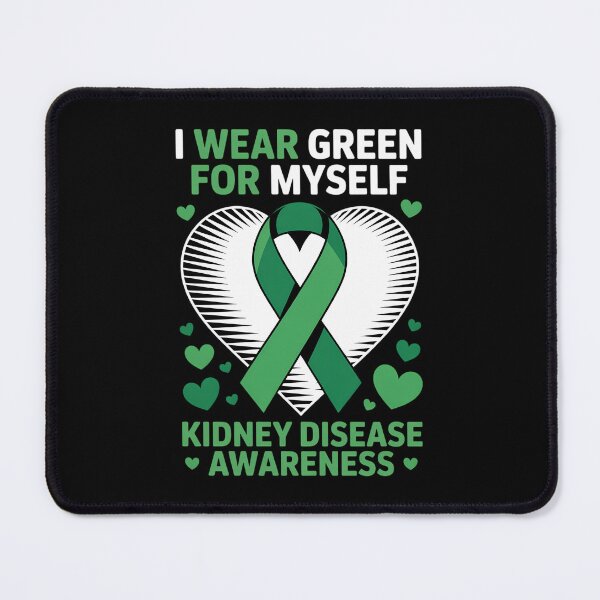 Item preview, Heart I Wear Green For Myself Kidney Disease Awareness designed and sold by IdunayaStore.