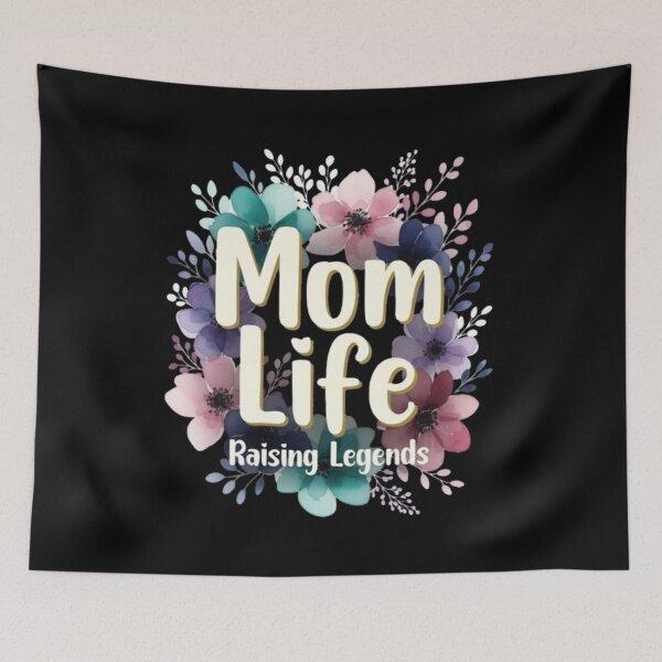 Item preview, Mom Life Raising Legends Floral Design designed and sold by Syrupulse.