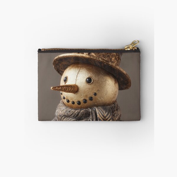 Item preview, Golden Snowman Winter Design – Luxury Christmas Snowman Illustration designed and sold by WordPlayStudio.