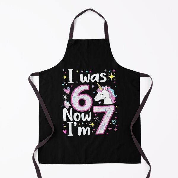 Item preview, I Was 6 Now I’m 7 Unicorn Birthday Cute  designed and sold by gladysenglish.