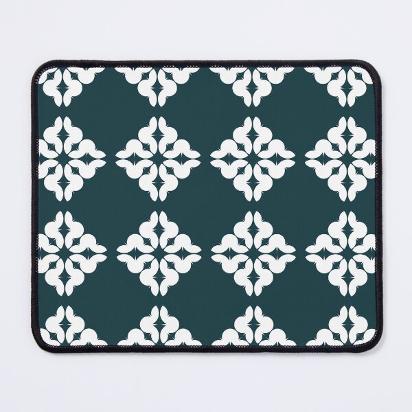 Item preview, Dark teal lace effect seamless repeating pattern designed and sold by SeamlessDsign.