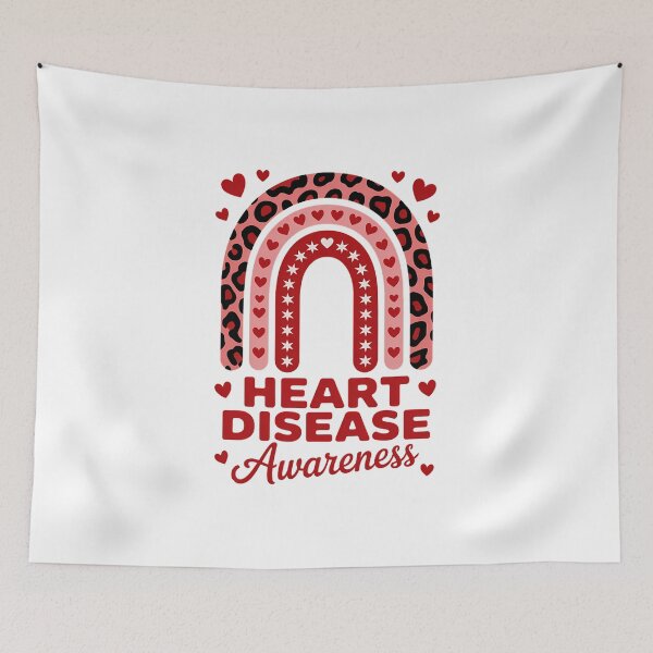 Item preview, Heart Disease Awareness Heart month rainbow heart awareness designed and sold by IdunayaStore.