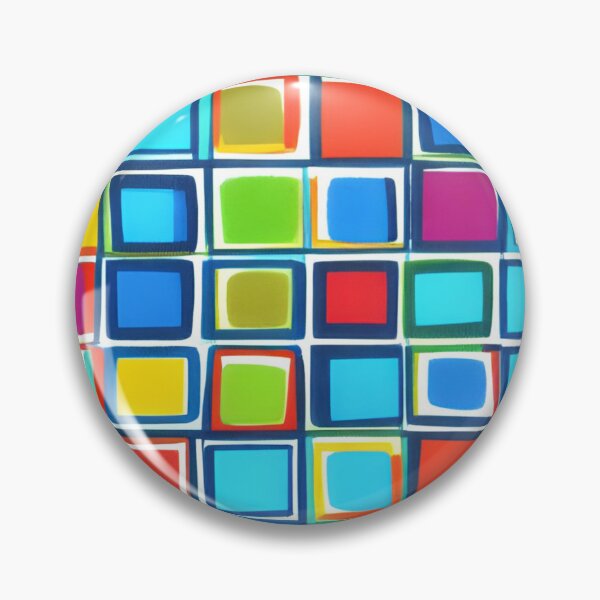 Item preview, Vibrant Modern Geometric Square Abstract Pattern designed and sold by AlxVel.