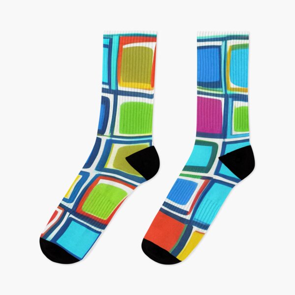 Item preview, Vibrant Modern Geometric Square Abstract Pattern designed and sold by AlxVel.