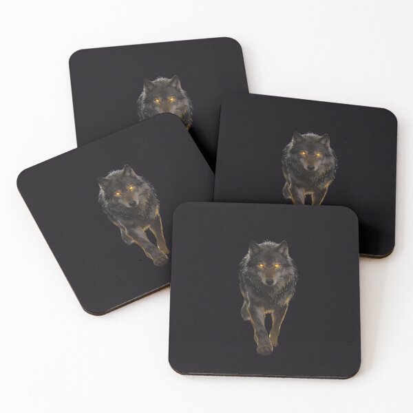 Item preview, Wolf Walks Alone Through Dark Sacred City designed and sold by GeoWhimsy Studio.