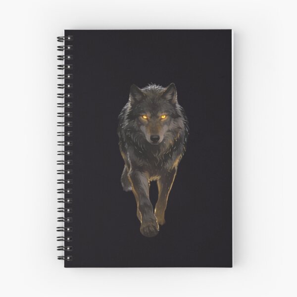 Item preview, Wolf Walks Alone Through Dark Sacred City designed and sold by GeoWhimsy Studio.