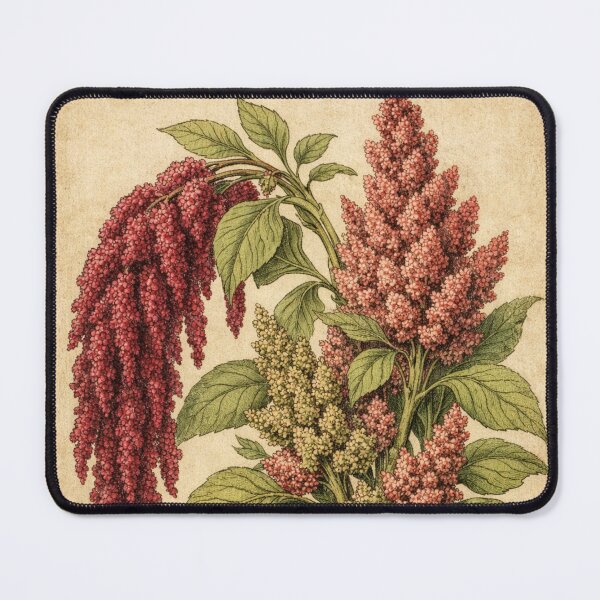 Item preview, Vintage Amaranth Botanical Illustration – Antique Red Flower Print Cottagecore Wall Art designed and sold by Darlin8888.