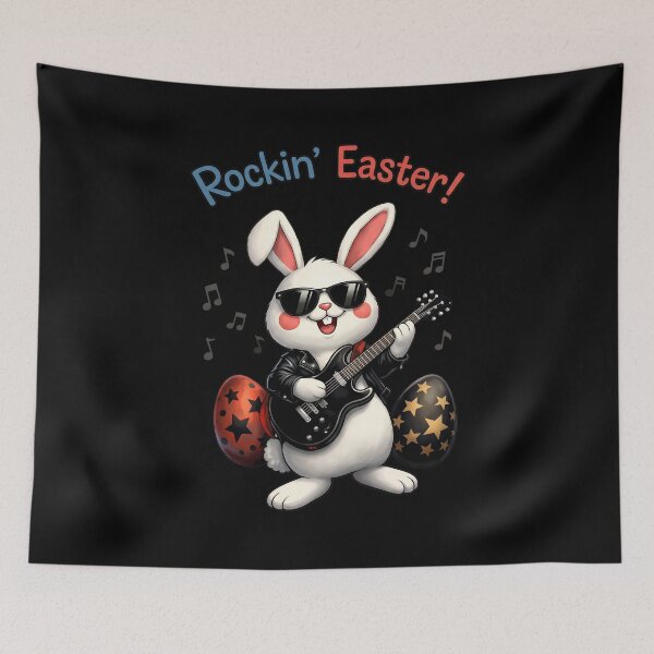 Item preview, Rockin' Easter Bunny Electric Guitar designed and sold by Dmo3HarkoArt.