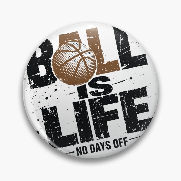Item preview, Ball Is Life Basketball Grunge Distressed Typography Halftone Dots Sports Design designed and sold by Dejbar.