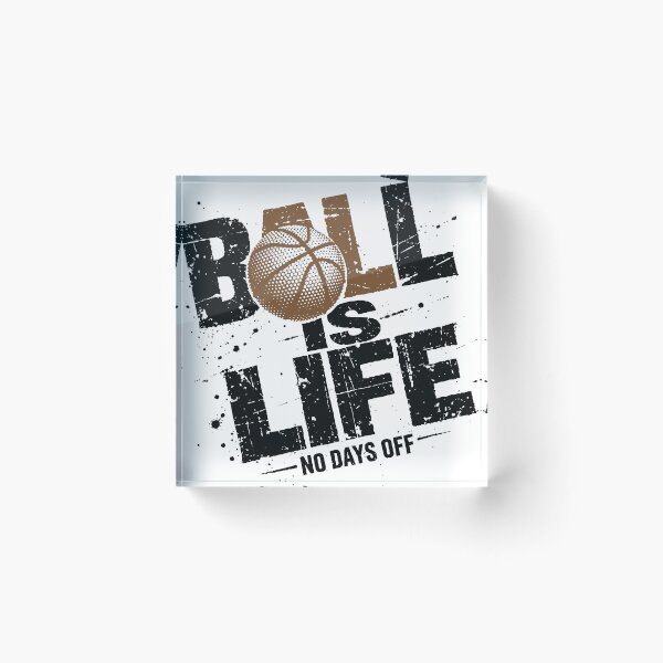 Item preview, Ball Is Life Basketball Grunge Distressed Typography Halftone Dots Sports Design designed and sold by Dejbar.