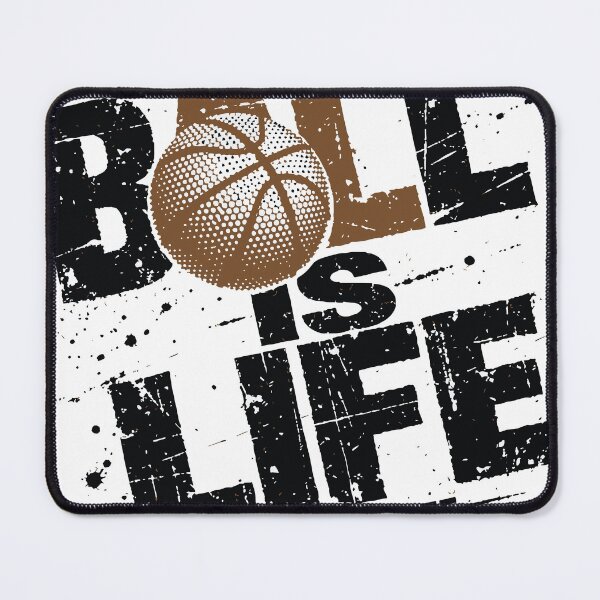 Item preview, Ball Is Life Basketball Grunge Distressed Typography Halftone Dots Sports Design designed and sold by Dejbar.