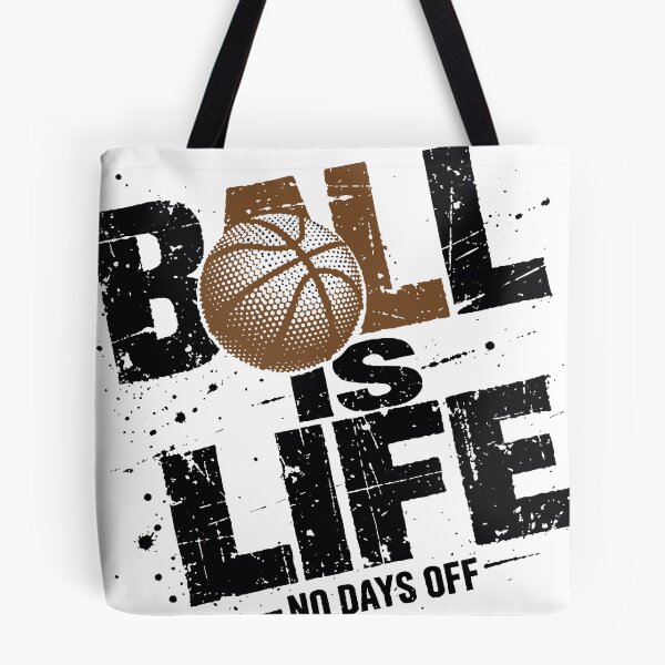 Item preview, Ball Is Life Basketball Grunge Distressed Typography Halftone Dots Sports Design designed and sold by Dejbar.