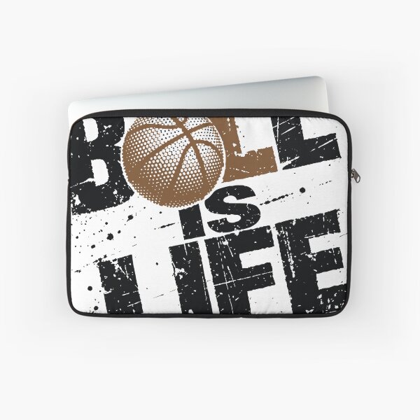 Item preview, Ball Is Life Basketball Grunge Distressed Typography Halftone Dots Sports Design designed and sold by Dejbar.