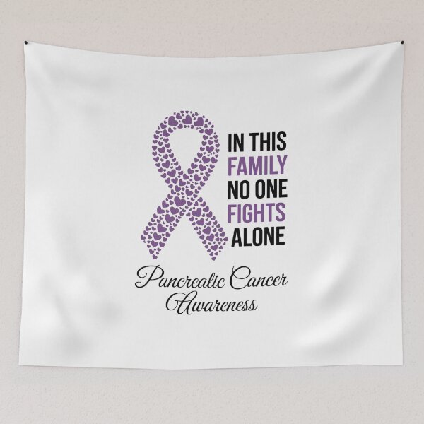 Item preview, In This Family No One Fights Alone Pancreatic Cancer Awareness designed and sold by IdunayaStore.