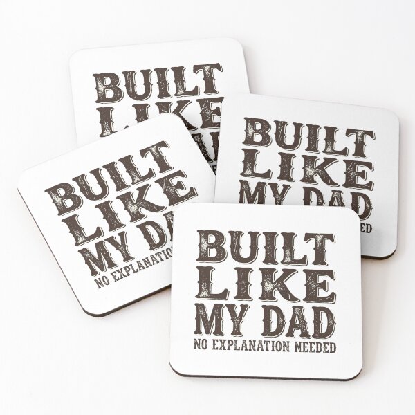 Item preview, Built Like My Dad No Explanation Needed Shirt – Funny Dad Bod Gift Tee designed and sold by Anastasiia Yurevych.